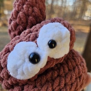 Handmade Poop Emoji Toy with Big Eyes